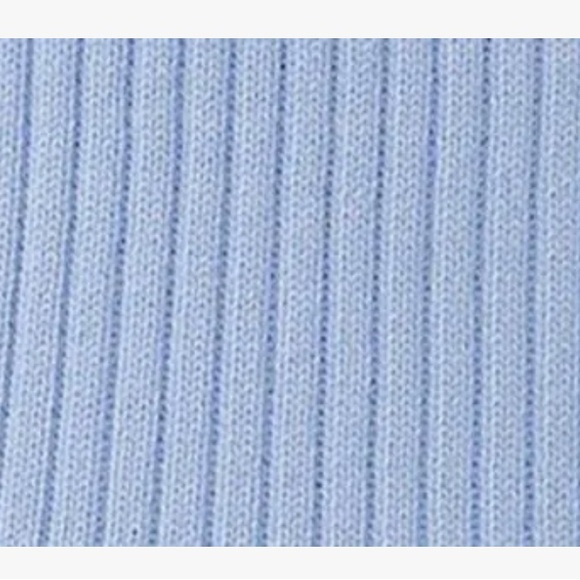 Halogen Blue Ribbed Fitted Sleeveless Tank Top by Halogen   XL - Picture 7 of 11